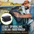 thumbnail image 2 of Riforla Microfiber Car Drying Towel Car Care & Cleaning Grey, 2 of 9