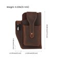thumbnail image 3 of Openpig Leather Phone Pouch, Belt Holder, Universal Smart Phone Leather Belt Pouch for Men, 3 of 9