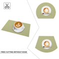 thumbnail image 4 of SUTENGDA Sets de Table Tissés Croisés pour Table à Manger en Vinyle PVC Ensemble de 4 12x18 Pouces Jaune, 4 of 6