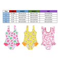 thumbnail image 2 of Sunnyoo Girls One-Piece Swimsuit Watermelon Print Ruffle Swimwear Bathing Suit, 2 of 6
