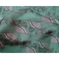 thumbnail image 4 of oneOone Silk Tabby Fabric Leaves Block Printed Craft Fabric BTY 42 Inch Wide, 4 of 4