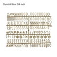 thumbnail image 2 of Uxcell Felt Letter Board Letters Numbers Symbols 3/4 inch Bronze Alphabet Message Board Changeable, 2 of 6