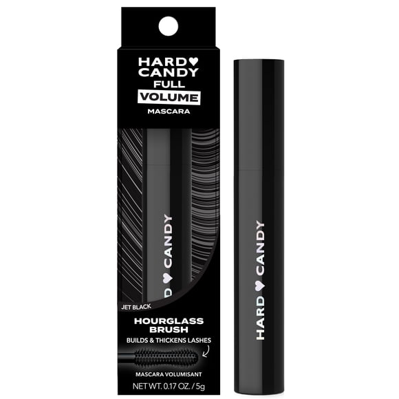 Hard Candy Full Volume Mascara, Mascara Volumisant, Brosse Sablier, Résistant aux Bavures