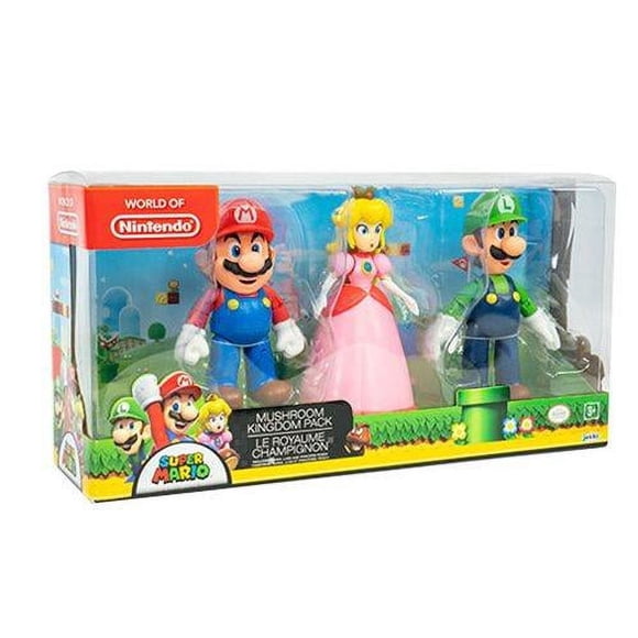 Nintendo Super Mario Mushroom Kingdom Diorama Figure 3-Pack
