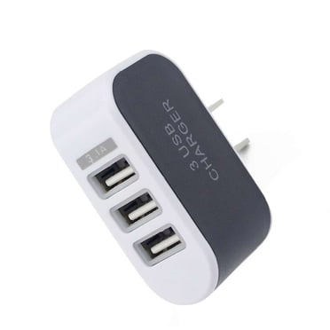 SUTENGDA DIYOO Candy Color 3 USB Multi-Port Wall Charger US Plug Wall Adapter Cube Block AC 110-220V 5V