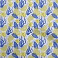 thumbnail image 1 of oneOone Cotton Silk Royal Blue Fabric Sea Shells Ocean Sewing Craft Projects Fabric Prints By Yard 42 Inch Wide, 1 of 4