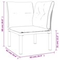 thumbnail image 4 of vidaXL 6 Piece Garden Lounge Set Black and Grey Poly Rattan, 4 of 5