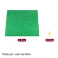 thumbnail image 3 of Unique Bargains Self Adhesive Wall Square Bulletin Felt Board Tile with Push Pin, Green 4 Pack, 3 of 5