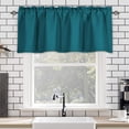thumbnail image 1 of Valance Curtain for Kitchen, Blackout Window Valance Curtains for Living Dining Room, Sun Blocking Valances 57x18 Inches Polyester Rod Pocket, 1 of 7