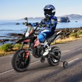 thumbnail image 2 of Costway 12V Licensed Aprilia Kids Ride On Motorcycle Electric Dirt Bike with Light & Music, 2 of 10