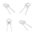thumbnail image 1 of 4x Premium Awning Tent Pole Rings with 2 Pin Outdoor Camping Tent Pole Connector, 1 of 8