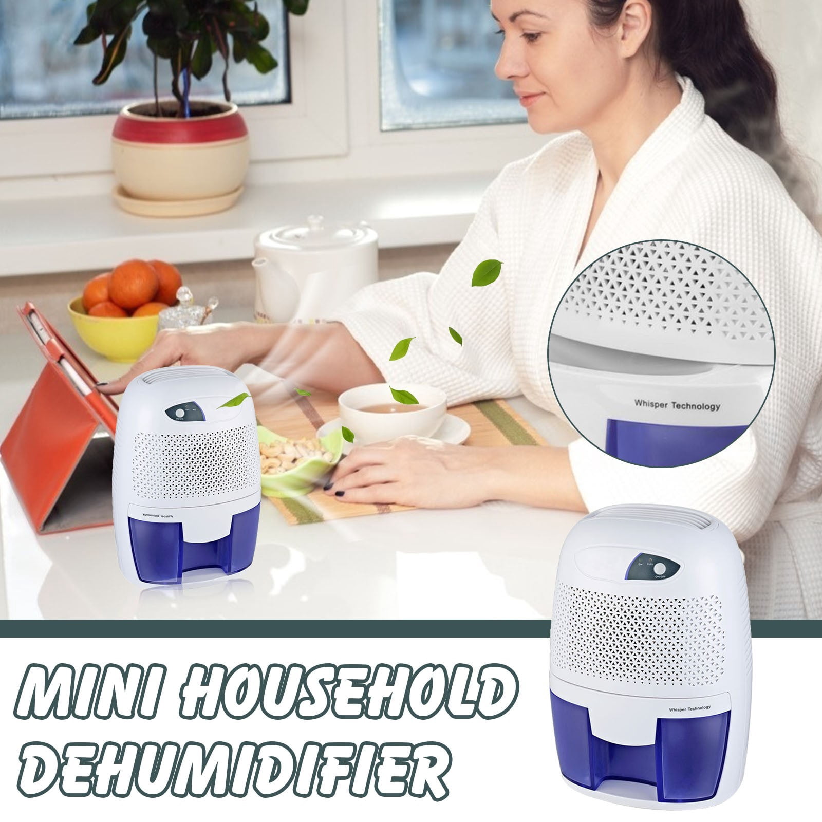 Iumwxz 22W Dehumidifier Compact & Portable Dehumidifier for Damp home decor multicolor ABS+electronic components Deals of the Week