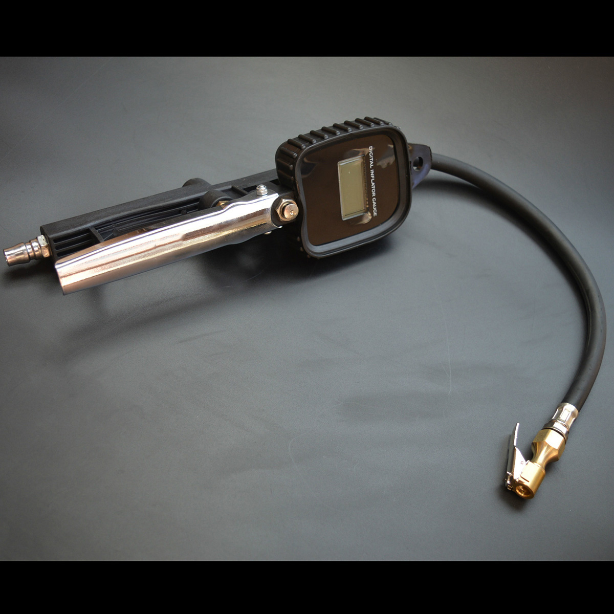 UPGRATOR Air Pressure Gauge Black Digital Tire Inflator for Car and Heavy Duty Vehicle Use
