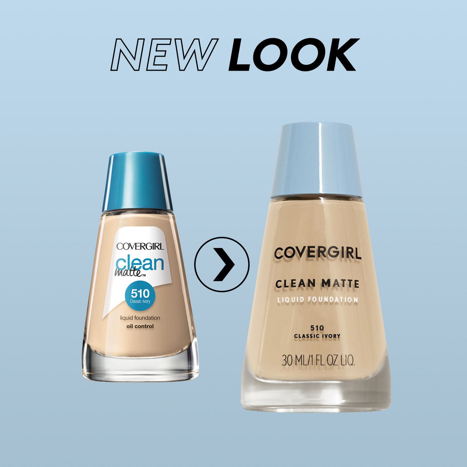 COVERGIRL Clean Matte Liquid Foundation, Lightweight, breathable makeup, shine-free, oil control formula, 100% Cruelty-Free