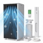 Garvee 8000 BTU Portable Air Conditioner, Room Air Conditioner AC Unit, 3-in-1 Quiet Cool Fan Dehumidifier, Remote Control, 24H Timer, Sleep Mode 350 Sq Ft