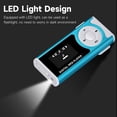 thumbnail image 4 of Portable Mini MP3 Music Player Metal MP3 Player with LCD Screen LED Light Support TF Memory Card MP3/WMA Audio Format Blue, 4 of 8