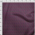 thumbnail image 3 of oneOone Viscose Chiffon Fabric Leaves & Floral Block Print Fabric BTY 42 Inch Wide, 3 of 4