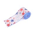 thumbnail image 1 of Independence Day Wired Ribbons 197 inchs,Patriotic Wired Edge Ribbons American Stars Pattern Ribbon Natural Burlap Ribbons 4th of July Craft Ribbons Bows for Gift Wrapping Memoria, 1 of 2