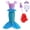C, variant on Mermaid Costume for Girls Halloween Birthday Princess Toddler Kids Costumes Mermaid Dress