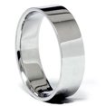 thumbnail image 1 of Flat Wedding Band 18K White Gold, 1 of 1