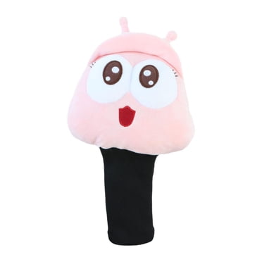 jinwen Animal Head Golf Wood Headcover Number 1 Anti Scratch Cute Protective Sleeve Pink