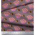 thumbnail image 2 of Soimoi Poly Georgette Fabric Balloon & Hedgehog Kids Print Fabric by The Yard 52 Inch Wide, 2 of 3