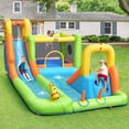 thumbnail image 3 of Costway Inflatable Water Slide Park Bounce House Climbing Wall W/ 950W Blower, 3 of 10