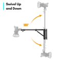 thumbnail image 1 of Wall Mounting Triangle Boom Arm Light Stand for Photography 180 Rotatable, 5kg Load Capacity, Length 130cm/51.2in, Compatible with Strobe Light, Monolight,, 1 of 7