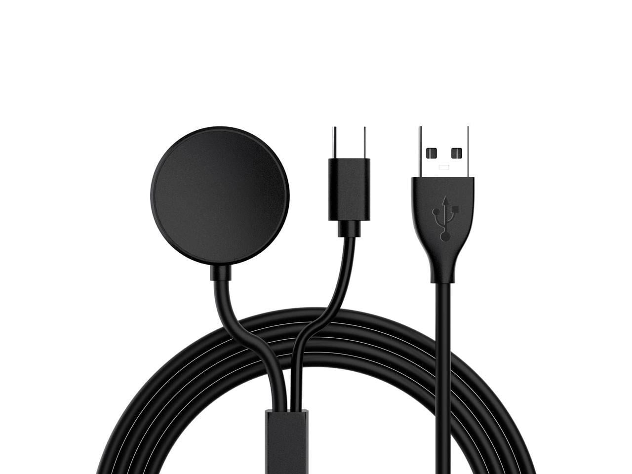 2 in 1 Galaxy Watch 5/5 Pro Charger For Samsung Galaxy Watch 5/5 Pro/4/3/Active2/Active Wireless Charger Dock and Galaxy S22/S21/S20/S10/Note 20/10/9
