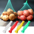 thumbnail image 2 of 100 Pcs Sac en Filet de Nylon pour Fruits et Légumes avec Boucles de Rangement en Plastique E7O4, 2 of 9