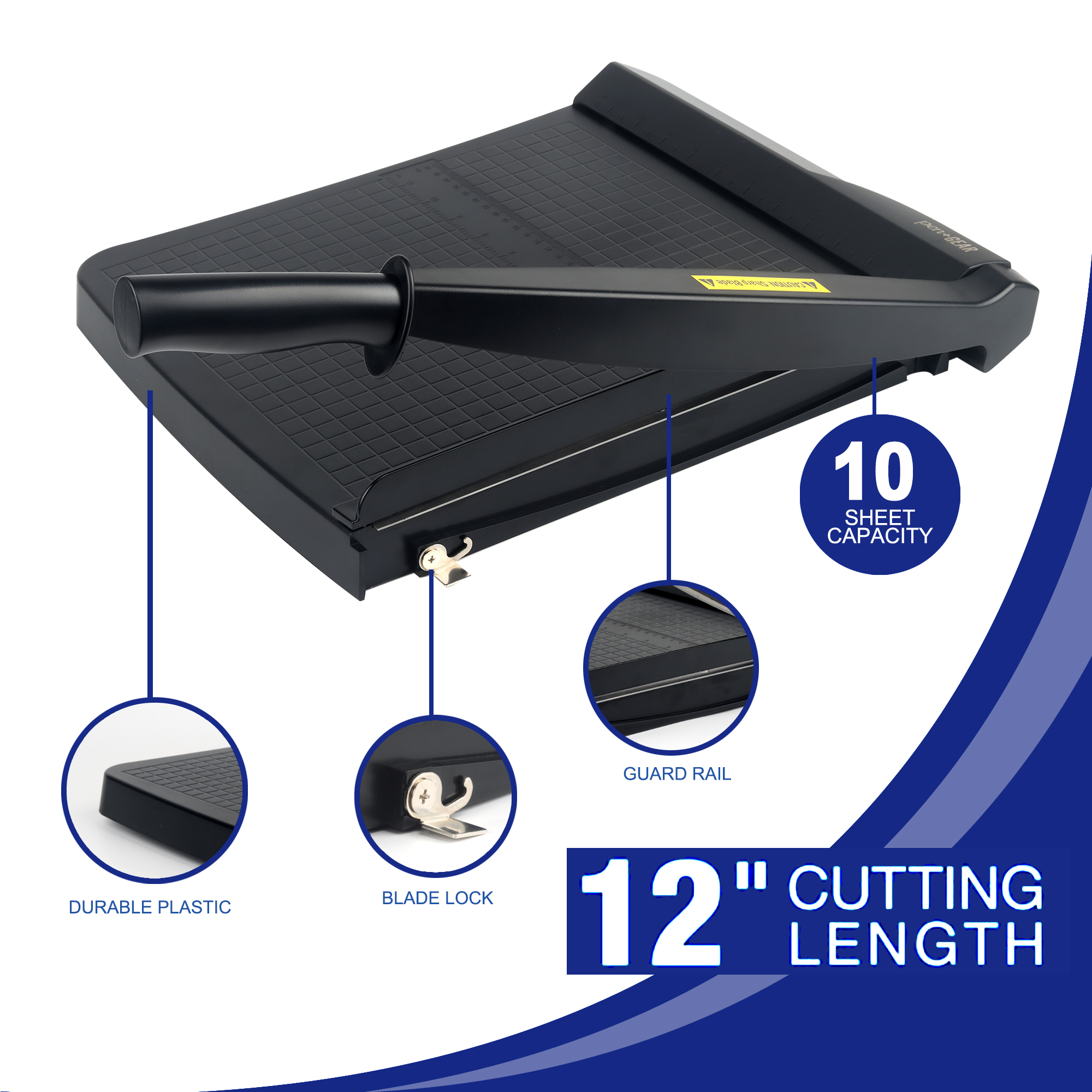 Pen+ Gear, Sheet Trimmer, 12 in, Black
