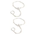thumbnail image 4 of MasteelfCA 2 Pcs Chaînes de Cheville à la Mode Décoratives Élastiques pour Mariée Bijoux, 4 of 7