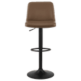 thumbnail image 3 of Bouclair Beige Faux Leather and Metal Bar Stool, 3 of 10