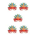 thumbnail image 3 of Baohd Cadre de Lunettes Plume DIY Carnaval Décoratif Drôle Meuble-Lavabo Scène Performance Robe Décoration Fête Rouge 5Ensemble, 3 of 6