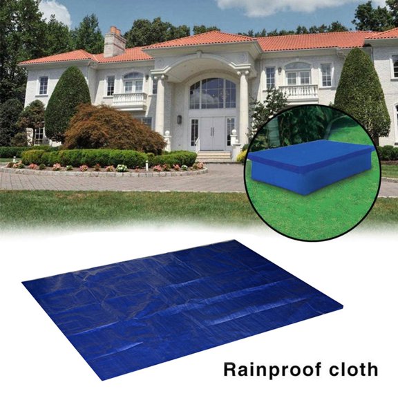 Tapis de Piscine Pliable Coussin Anti-Soleil Imperméable Antipoussière Housse de Protection