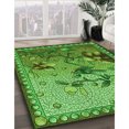 thumbnail image 3 of Ahgly Tapis Rectangulaire Lavable en Machine Vert Transitionnel, 8 Pieds x 12 Pieds, 3 of 7