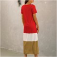 thumbnail image 4 of Birdeem Robe d'Été pour Femme à Empiècements Imprimés, Robe Aguichant à Col en V, Robe de Plage, Robe Soleil, Robe Ample, 4 of 5