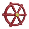 thumbnail image 2 of Tachiuwa Roue de Navire Pirate pour Balançoire Ensemble de Jeu Extérieur Cour Arrière Rouge, 2 of 8