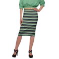 thumbnail image 1 of Moomaya Jupe Imprimée Longueur Genou pour Femmes Grande Taille Jupe en Poly Spandex, 1 of 6
