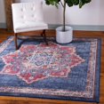 thumbnail image 2 of Unique Loom 3153860 Tapis Carré 4 x 4 Pi. Helios Utopia, Bleu Marine, 2 of 2