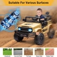 thumbnail image 2 of BeesClover 12V Two-Seater Kids Electric Ride on Truck with Parent Remote, Suspension System, LED Lights & Music Player, Battery Powered Ride-on Car for Boys & Girls, 2 of 7