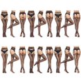 thumbnail image 2 of Womens Stockings Open Butt Design Sheer Tights Pantyhose Fishnet Stocking, 2 of 8