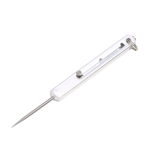 MTBLYS Alloy Retractable Toothpick 3-Stage Adjustable Portable Pocket Size Fruit Fork Disassembly Travel Dining Use