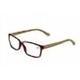 thumbnail image 3 of Vision World Genuine Bamboo Rectangular Reading Glasses Men Women Readers (Maroon, 2 x), 3 of 4