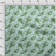 thumbnail image 3 of oneOone Rayon Green Fabric Floral Craft Projects Decor Fabric Printed By The Yard 56 Inch Wide, 3 of 4