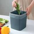 thumbnail image 3 of Kitchen Trash Can,Office Desk Accessories Mini Trash Can Miniature Plastic Trash Can Pressure Ring Countertop Trash Can for Bathroom Office Kitchen Desk Coffee Table Bathroom Trash Can, 3 of 6
