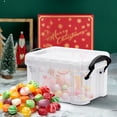 thumbnail image 1 of Yhmxh Closet Organizers and Storage Candy Color Mini Storage Box Transparent Storage Box 0.14 Liters Small Glove Box Cute Lock Jewelry Box Mini Storage, 1 of 5
