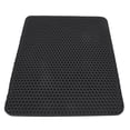 thumbnail image 1 of Cat Litter Box Mat, Less Waste Double Layer Scatter Control EVA Cat Litter Mat  For Cat Litter Box Black,Grey, 1 of 8