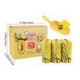 thumbnail image 3 of Dog Poop Waste Bags with Hook Dispenser, Thickened Tear-Off Refills, Yellow Plastic, 26 Count, Leakproof for Outdoor Walks, 3 of 6