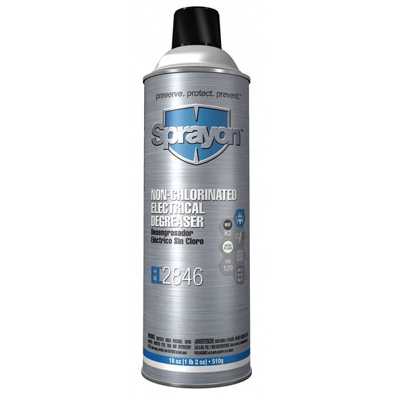 SPRAYON S20846000 Electrical Degreaser,Size 20 oz.,18 oz.